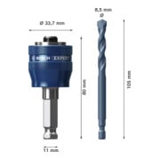 Bosch EXPERT Power Change Plus con centraggio, Ø8,5 x 60 x 105 mm, 2 pezzi-4