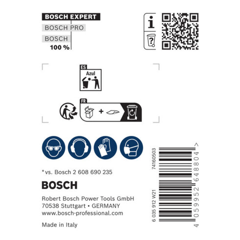 Bosch EXPERT Punta a scalpello SDS plus-8C, 400 mm, 10 pezzi