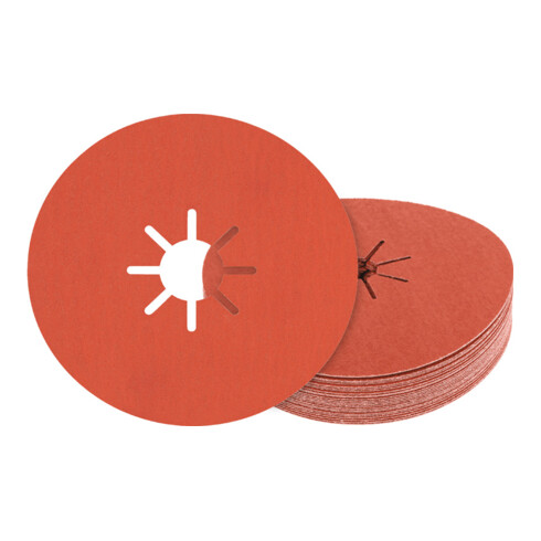 Bosch EXPERT R782 Prisma Ceramic Fiberscheibe 180mm 22,23mm G 120 für Winkelschleifer mit X-LOCK und mit Spannmutter