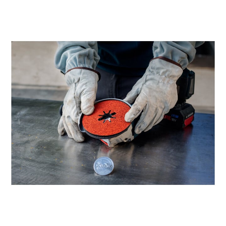 Bosch EXPERT R782 Prisma Ceramic Fiberscheibe 180mm 22,23mm G 60 für Winkelschleifer mit X-LOCK und mit Spannmutter