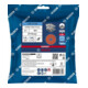 Bosch EXPERT R782 Prisma Ceramic X-LOCK Fiberscheibe 115mm 22,23mm G 60 für Winkelschleifer mit X-LOCK und mit Spannmutter