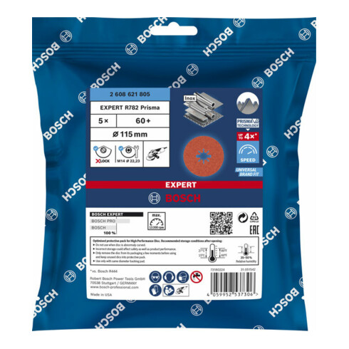 Bosch Expert R782 Prisma Ceramic X-LOCK Fiberscheibe
