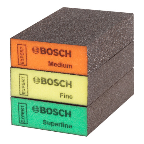 Bosch EXPERT S471 Bloc standard 69 x 97 x 26mm M, F SF 3 pièces pour le ponçage manuel