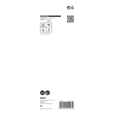 Bosch EXPERT S471 Bloc standard 69 x 97 x 26mm M, F SF 3 pièces pour le ponçage manuel