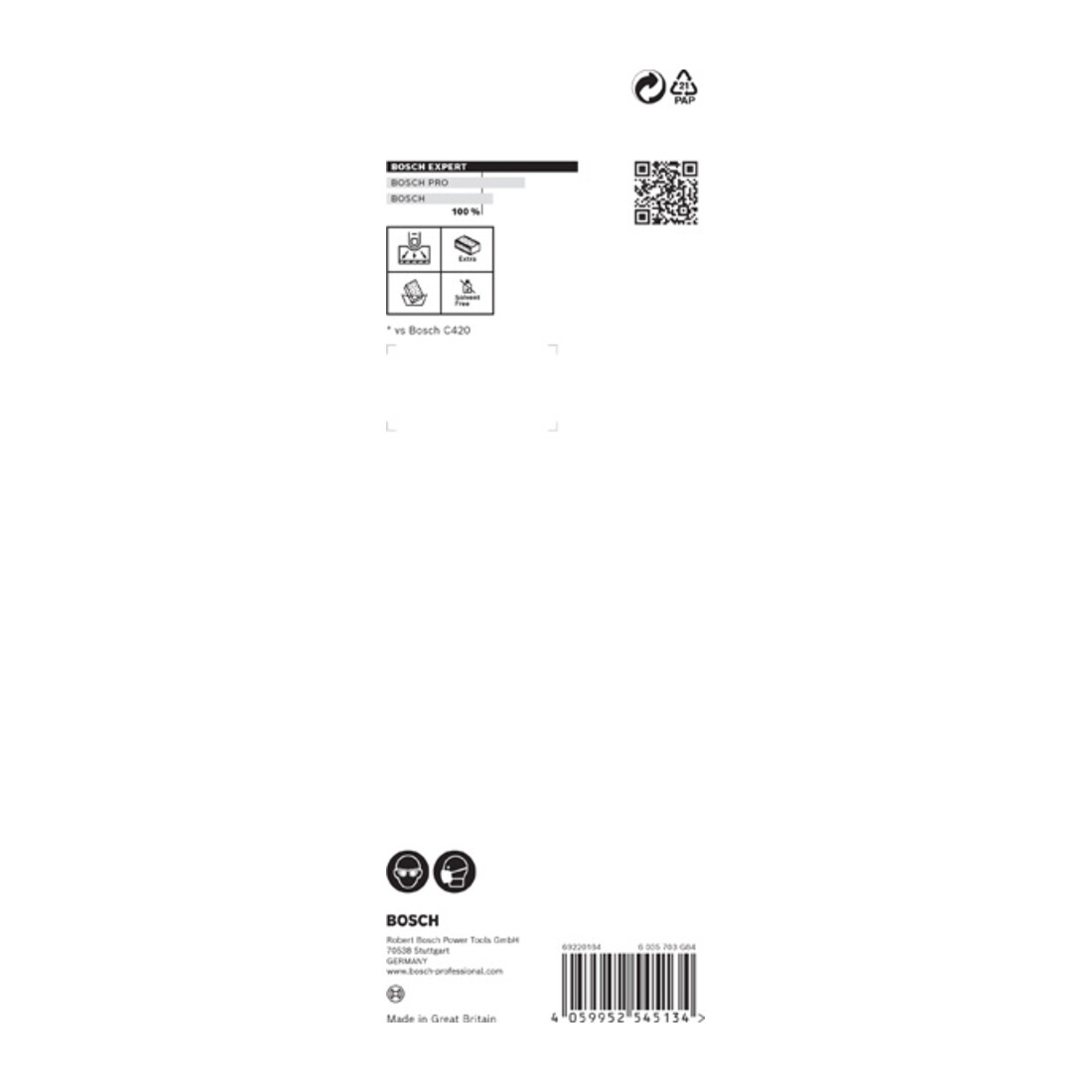 Bosch EXPERT S471 Bloc standard 69 x 97 x 26mm M, F SF 3 pièces pour le ponçage manuel