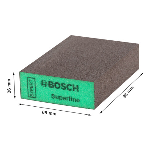 Bosch EXPERT S471 Standard Block 69 x 97 x 26mm superfein für Handschleifen