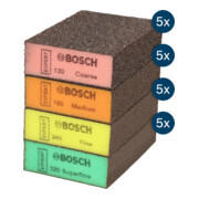 Bosch EXPERT S471 Standard-Schleifblock, 26x69x97mm, grob/mittel/fein/superfein, 20St.-2