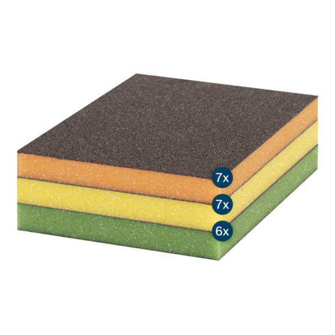 Bosch EXPERT S473 Standard Pad, 98 120 13 mm, medium/fein/superfein, 20 Stk.