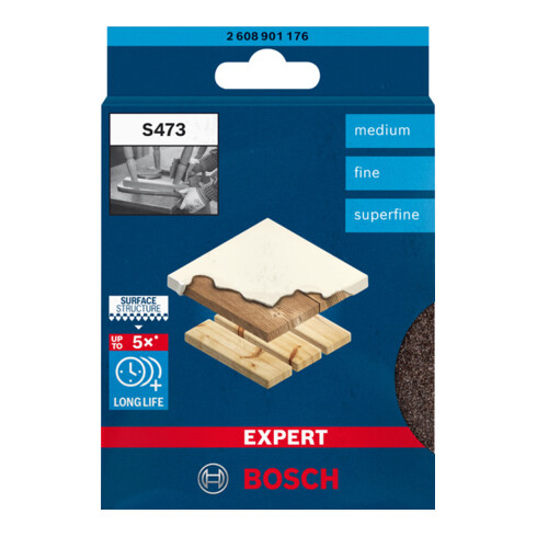 Bosch EXPERT S473 Standard Pad 98 x 120 x 13mm M, F SF 3-tlg. für Handschleifen