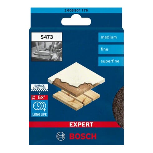Bosch EXPERT S473 Standard Pad 98 x 120 x 13mm M, F SF 3-tlg. für Handschleifen
