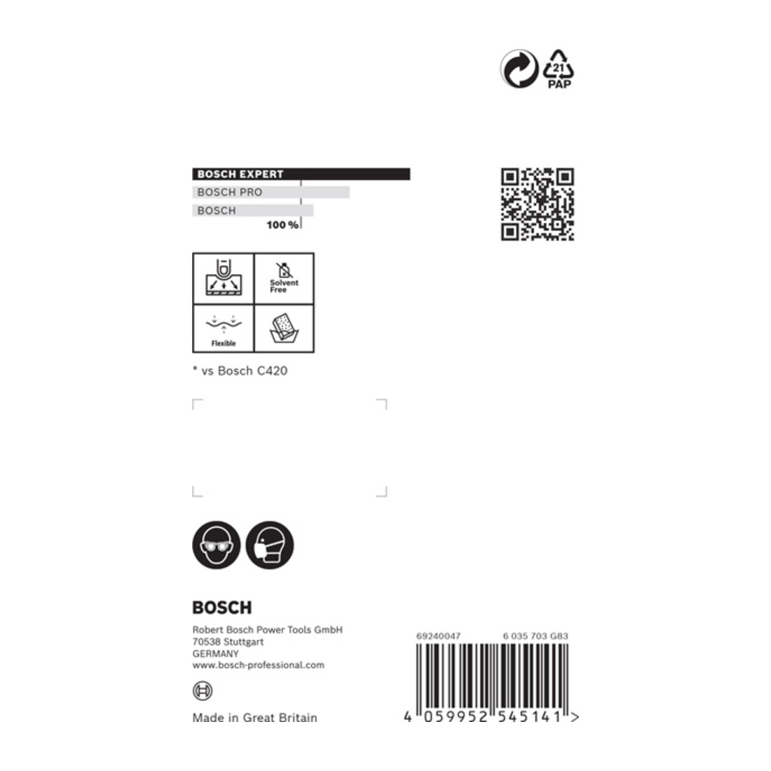 Bosch EXPERT S473 Standard Pad 98 x 120 x 13mm M, F SF 3-tlg. für Handschleifen