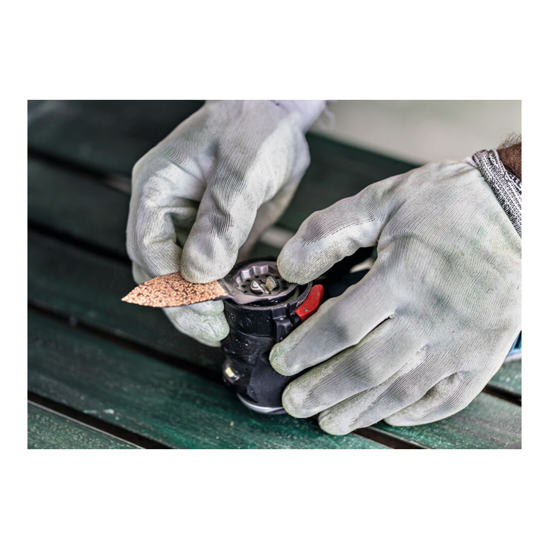 Bosch EXPERT Sanding Finger Coarse AVZ 32 RT4 Schleifplatt für Multifunktionswerkzeuge 32 x 50mm für oszillierende Multifunktionswerkzeuge