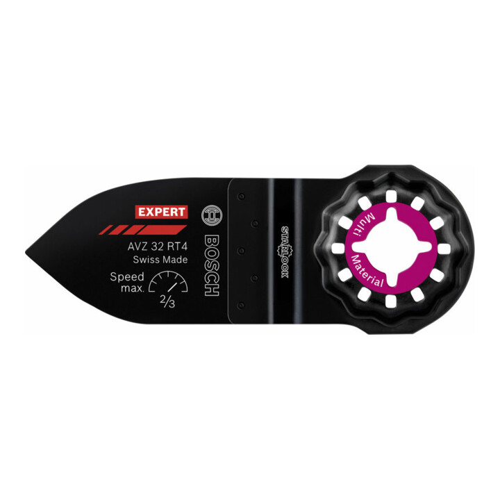 Bosch EXPERT schuurvinger Grof AVZ 32 RT4 schuurplaat voor multifunctioneel gereedschap 32 x 50mm voor oscillerend multifunctioneel gereedschap