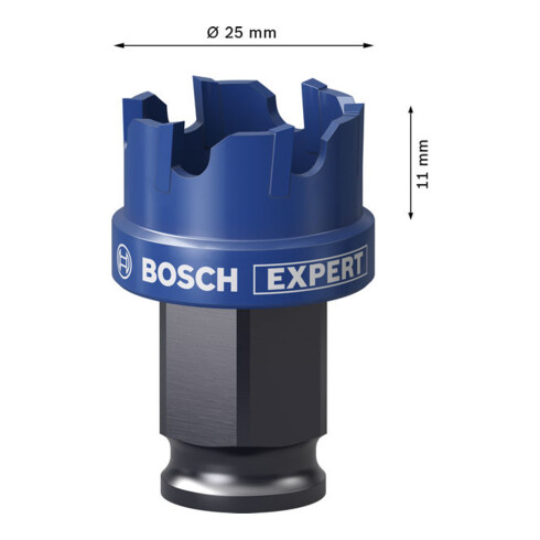 Bosch EXPERT Scie-cloche Power Change Plus pour tôle, 25 x 5 mm