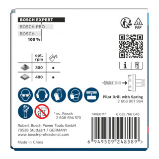 Bosch EXPERT Scie-cloche Power Change Plus pour tôle, 40 x 5 mm