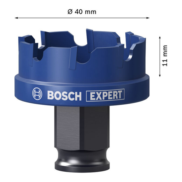 Bosch EXPERT Scie-cloche Power Change Plus pour tôle, 40 x 5 mm