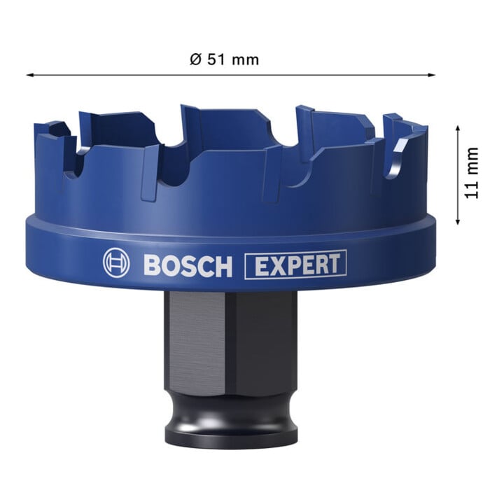 Bosch EXPERT Scie-cloche Power Change Plus pour tôle, 51 x 5 mm
