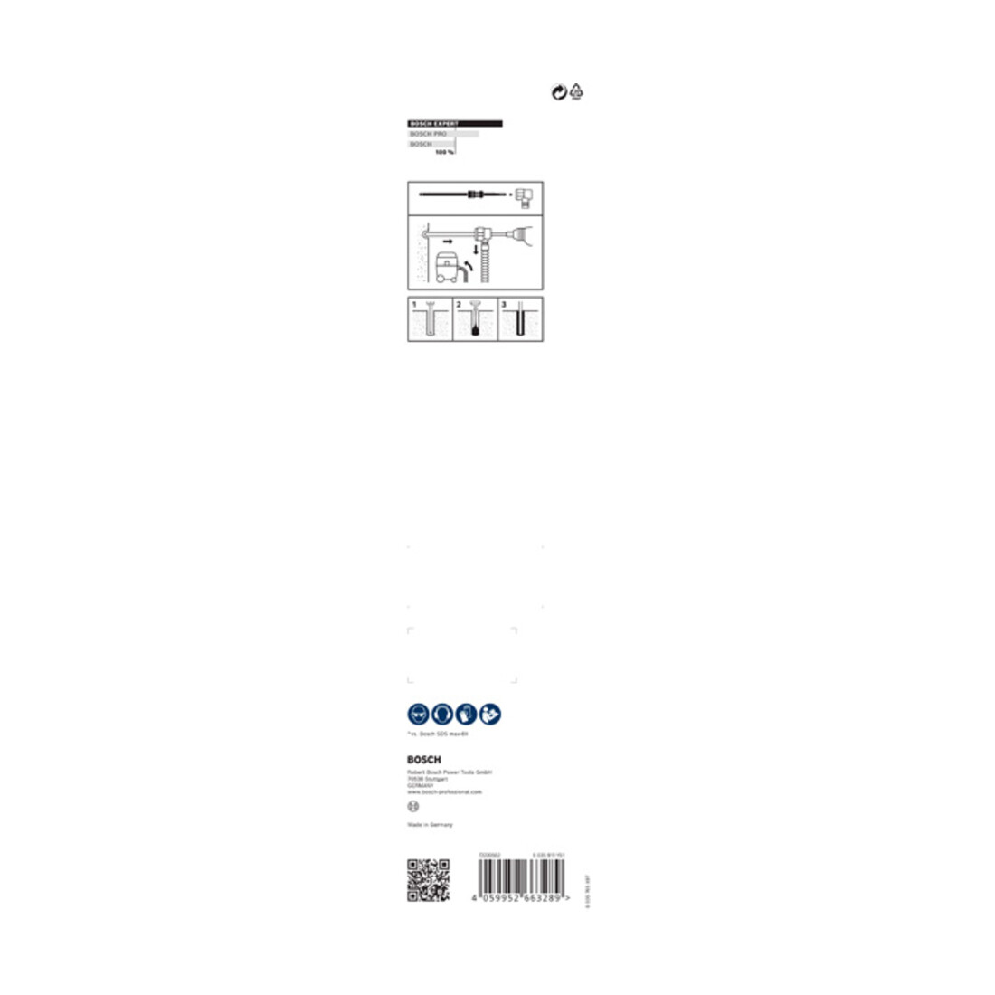 Bosch EXPERT SDS Clean max-8X Hammerbohrer, 25 x 400 x 650 mm