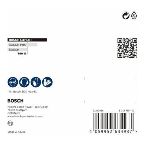Bosch EXPERT SDS Clean max Anschluss für Hammerbohrer