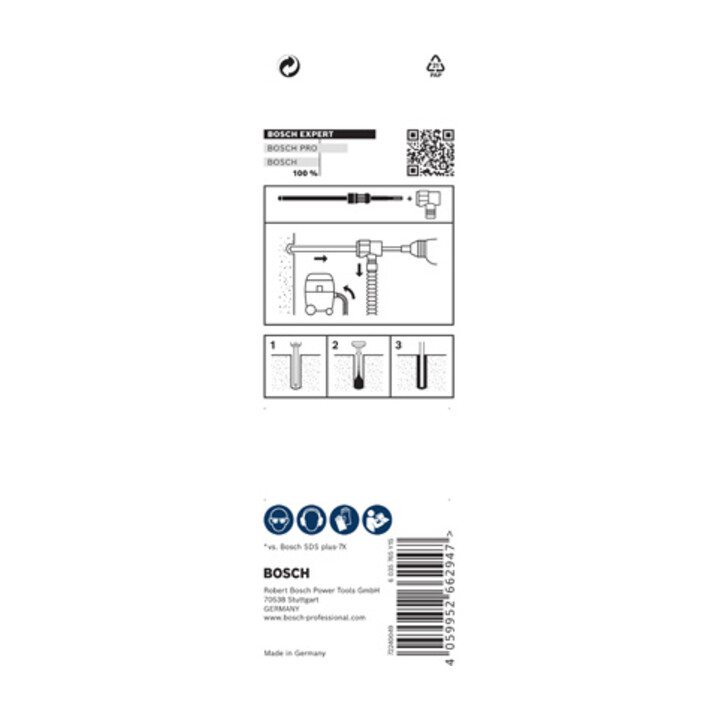 Bosch EXPERT SDS Clean plus-8X Foret à percussion, 10 x 100 x 225 mm