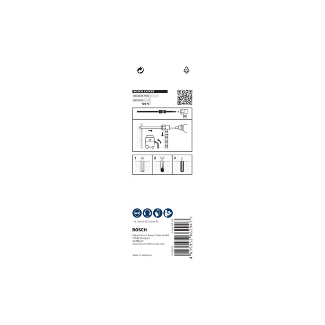 Bosch EXPERT SDS Clean plus-8X Foret à percussion, 10 x 100 x 225 mm