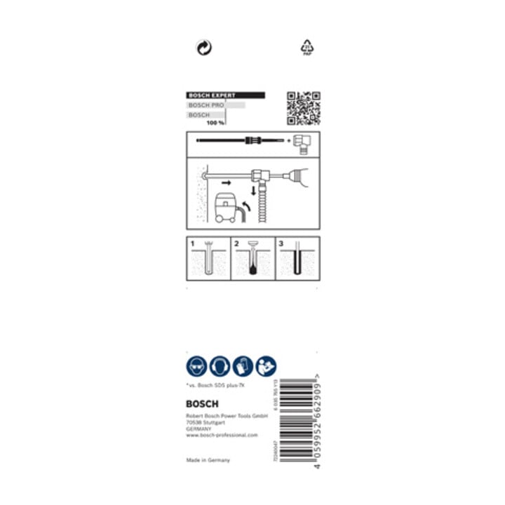 Bosch EXPERT SDS Clean plus-8X Foret à percussion, 6,5 x 100 x 225 mm