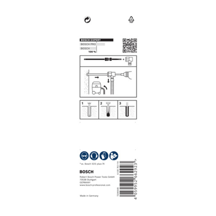 Bosch EXPERT SDS Clean plus-8X Foret à percussion, 8 x 100 x 225 mm