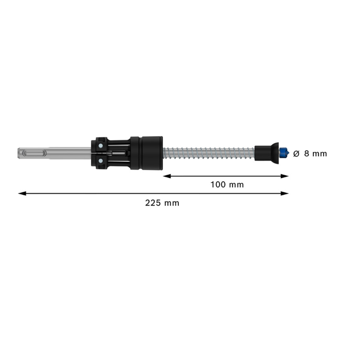 Bosch EXPERT SDS Clean plus-8X Foret à percussion, 8 x 100 x 225 mm