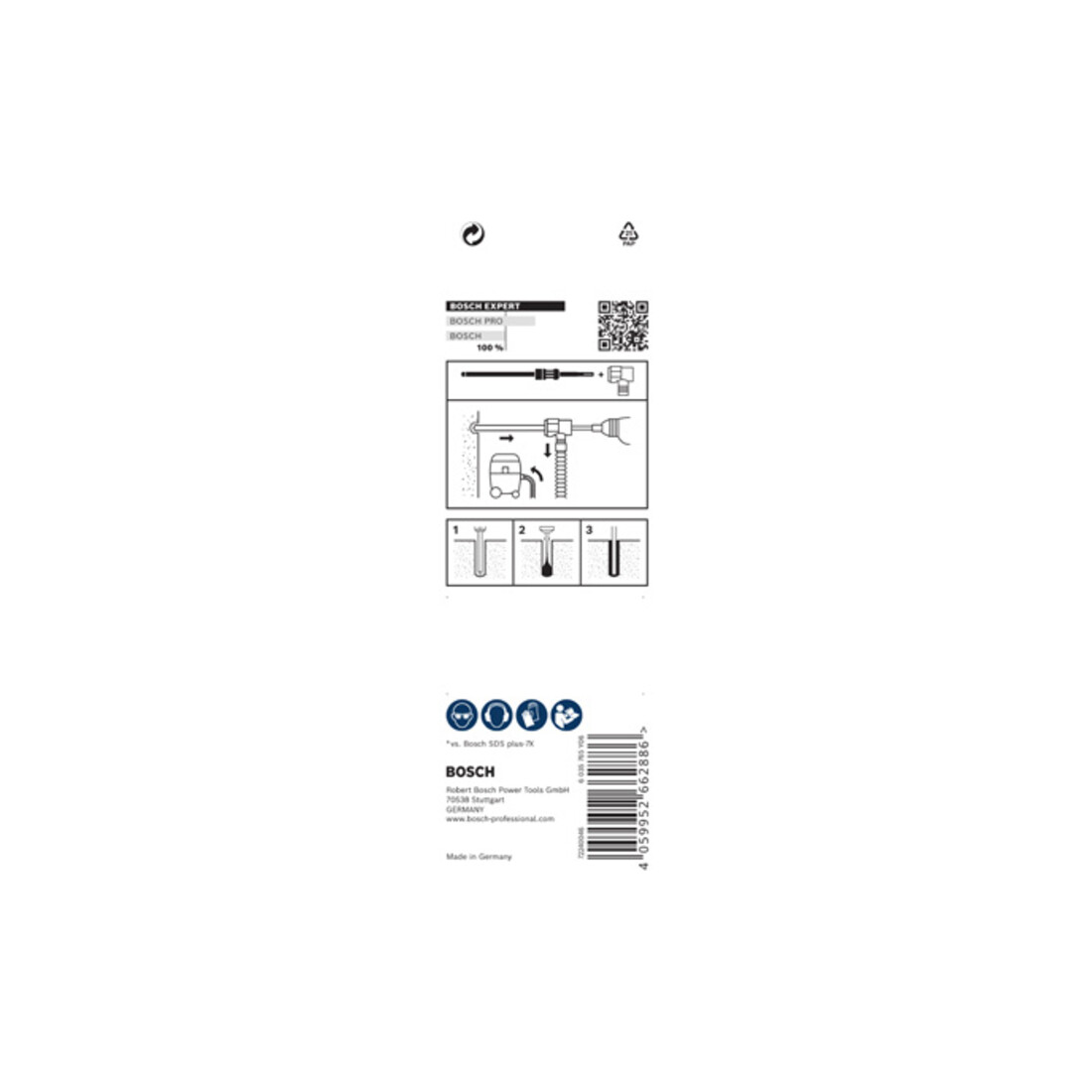 Bosch EXPERT SDS Clean plus-8X Hammerbohrer, 6 x 100 x 225 mm