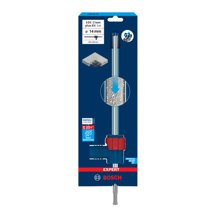 Bosch EXPERT SDS Clean plus-8X Jeu de forets marteau 14 x 200 x 350 mm
