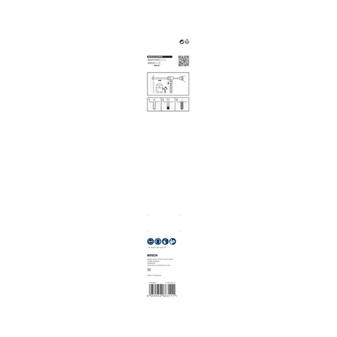 Bosch EXPERT SDS Clean plus-8X Jeu de forets marteaux 18 x 400 x 550 mm