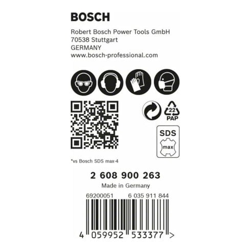 Bosch EXPERT SDS max-8X hamerboor 18 x 200 x 340mm voor hamerboormachines