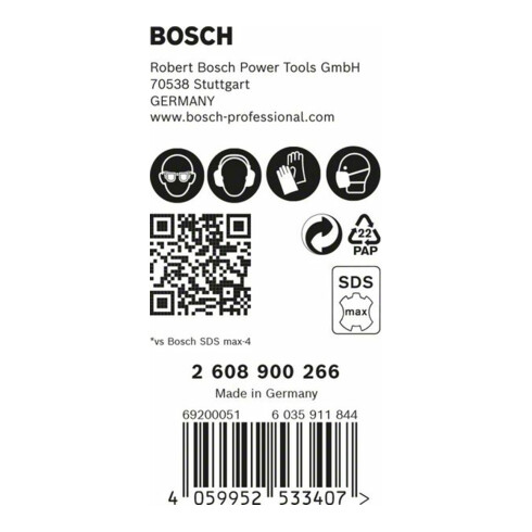 Bosch EXPERT SDS max-8X hamerboor 20 x 400 x 520mm voor boorhamers
