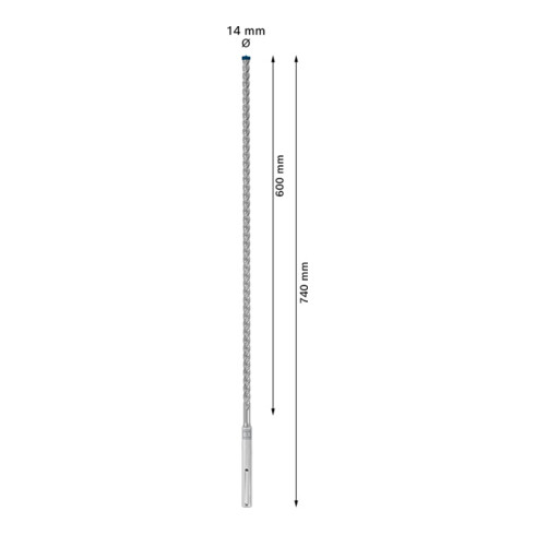 Bosch EXPERT SDS max-8X Hammerbohrer 14 x 600 x 740mm für Bohrhämmer