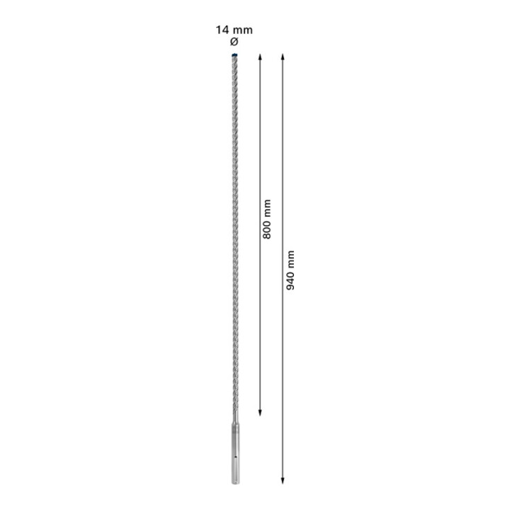 Bosch EXPERT SDS max-8X Hammerbohrer 14 x 800 x 940mm für Bohrhämmer