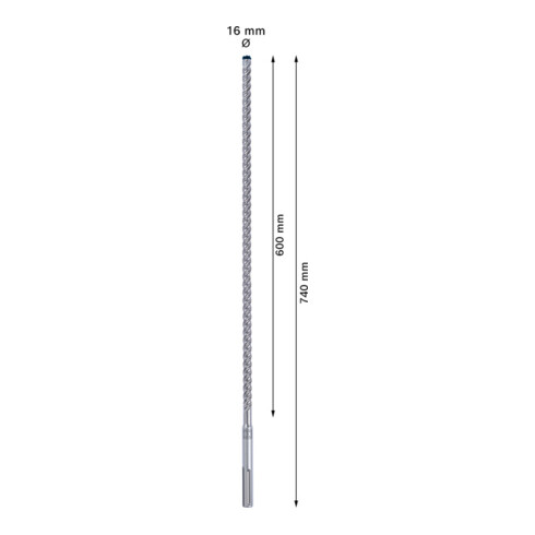 Bosch EXPERT SDS max-8X Hammerbohrer 16 x 600 x 740mm für Bohrhämmer
