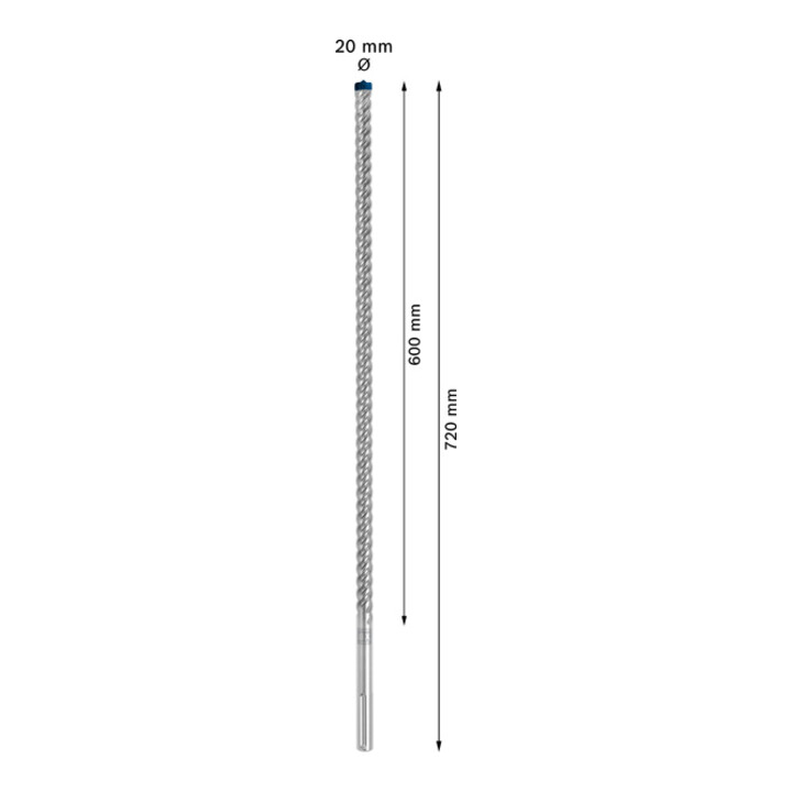 Bosch EXPERT SDS max-8X Hammerbohrer 20 x 600 x 720mm für Bohrhämmer