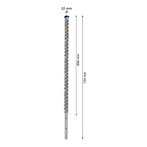 Bosch EXPERT SDS max-8X Hammerbohrer 32 x 600 x 720mm für Bohrhämmer