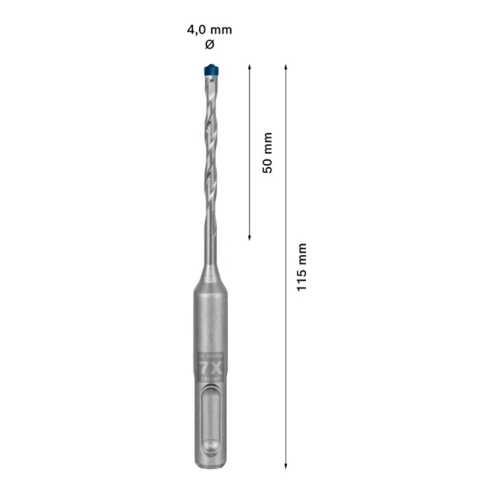 Bosch EXPERT SDS plus-7X hamerboor 4 x 50 x 115mm voor boorhamers