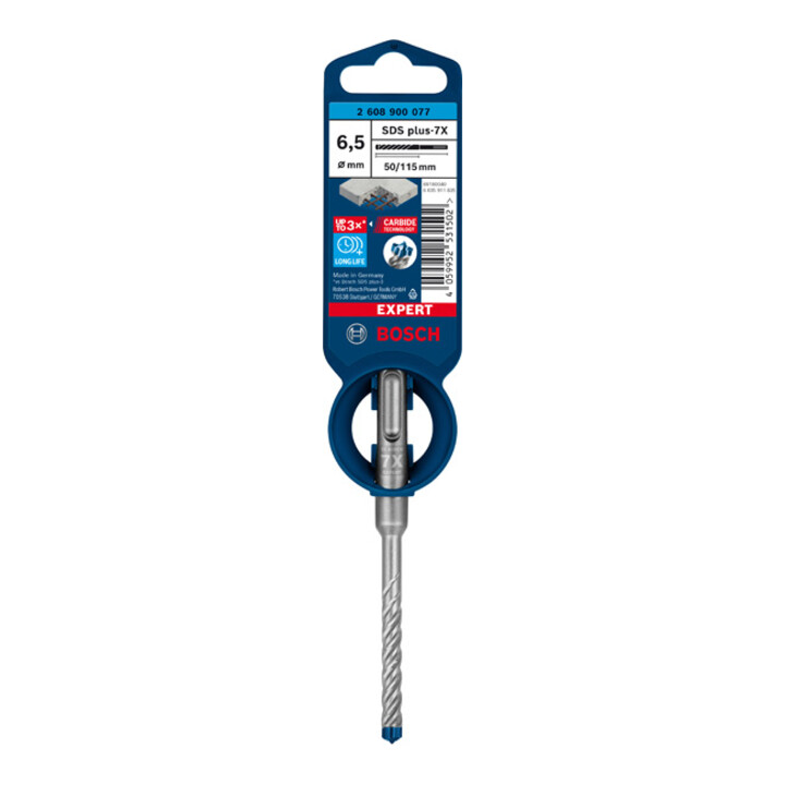 Bosch EXPERT SDS plus-7X hamerboor 6,5 x 50 x 115mm voor boorhamers