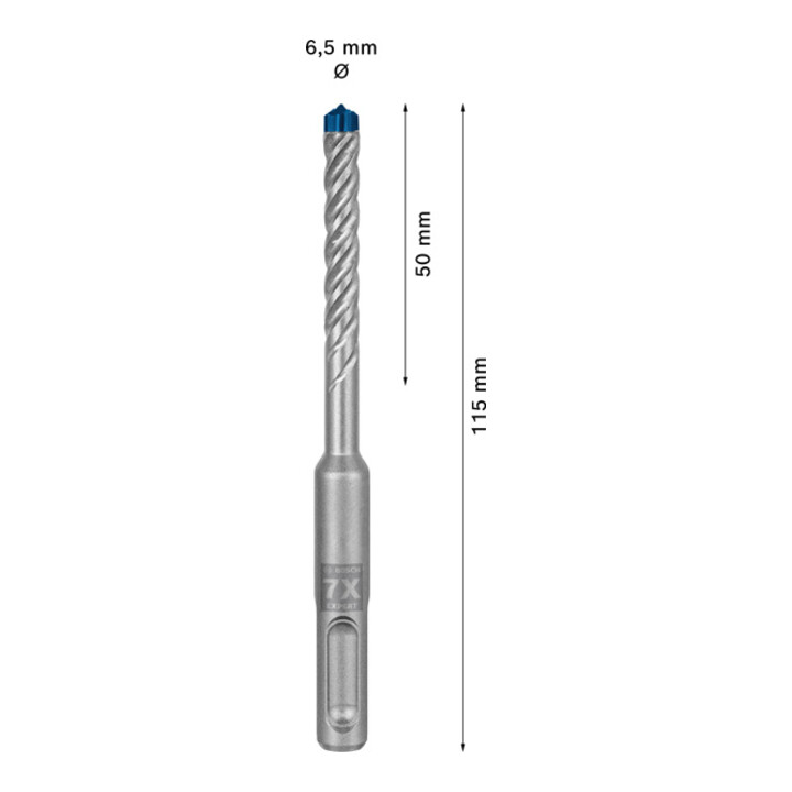 Bosch EXPERT SDS plus-7X hamerboor 6,5 x 50 x 115mm voor boorhamers