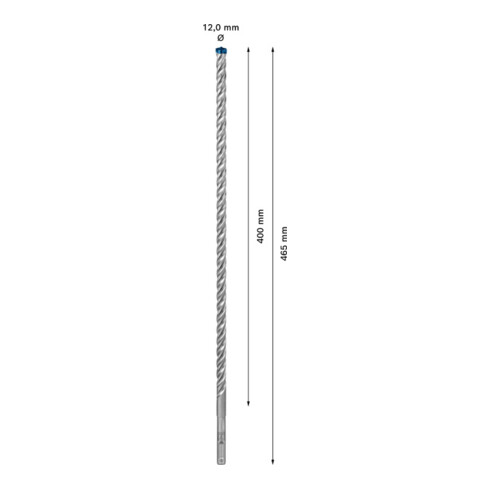 Bosch EXPERT SDS plus-7X Hammerbohrer 12 x 400 x 465mm für Bohrhämmer