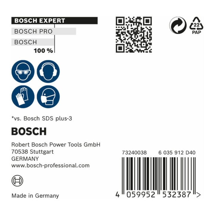 Bosch Expert SDS plus-7X Hammerbohrer, 6,5 x 200 x 265 mm