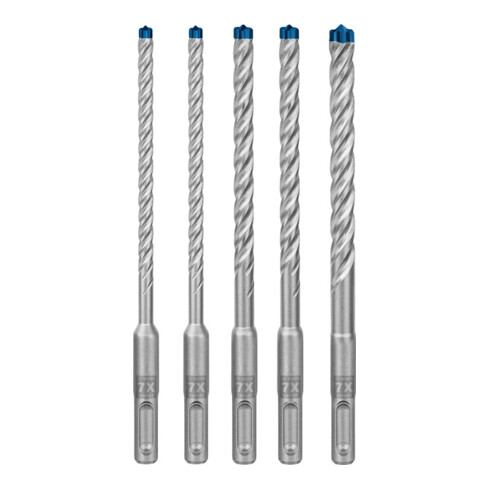 Bosch EXPERT SDS plus-7X Hammerbohrer-Set 6/6/8/8/10mm 5-tlg. für Bohrhämmer