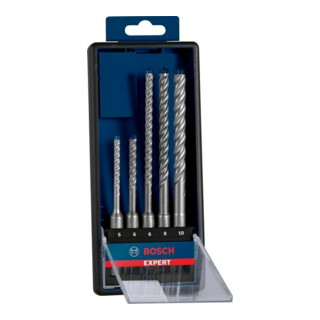 Bosch EXPERT SDS plus-7X Jeu de forets marteau 5/6/6/8/10mm 5 pièces pour marteaux perforateurs