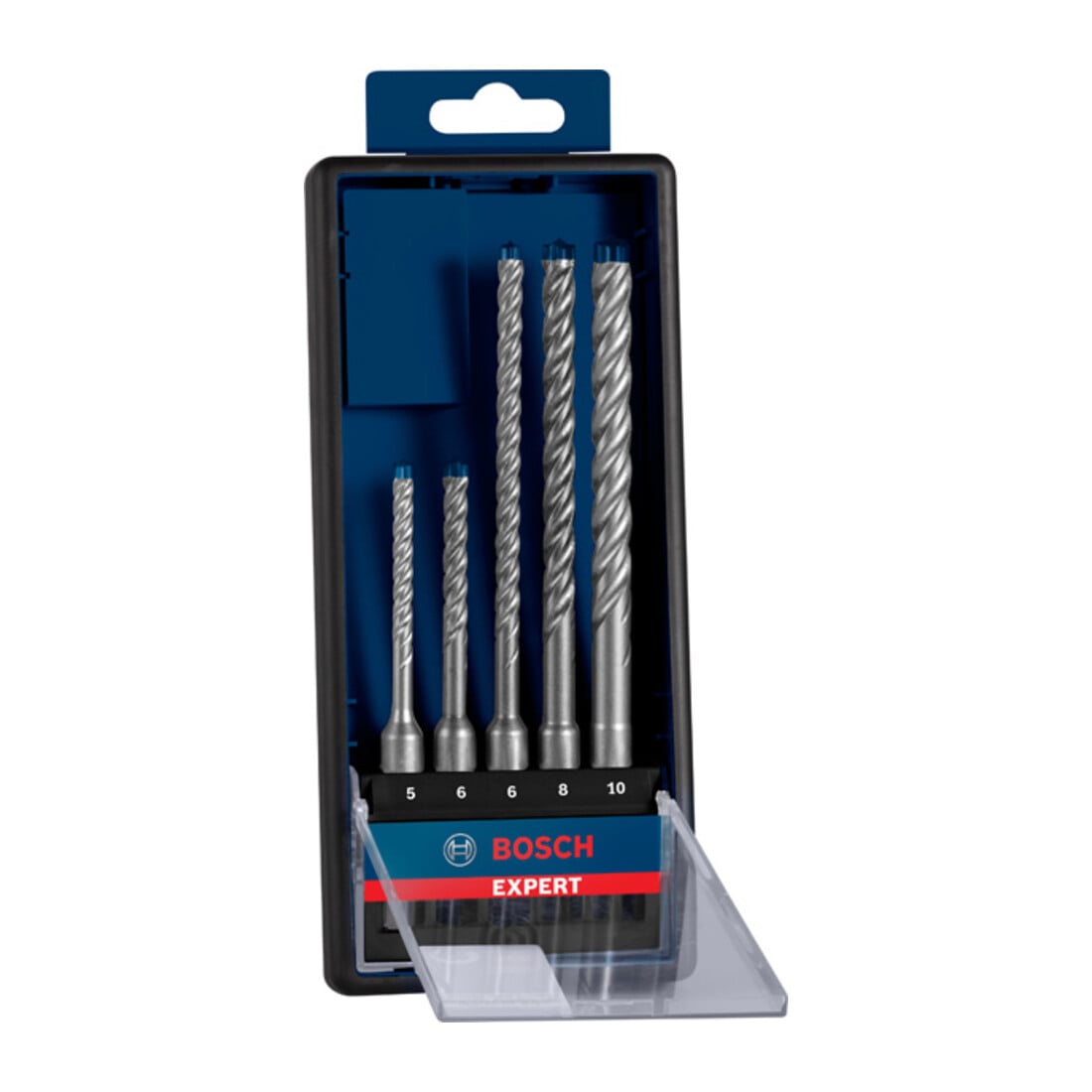 Bosch EXPERT SDS plus-7X Jeu de forets marteau 5/6/6/8/10mm 5 pièces pour marteaux perforateurs
