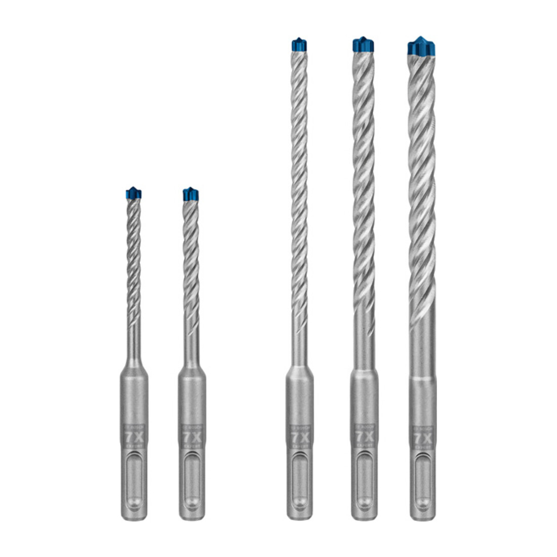Bosch EXPERT SDS plus-7X Jeu de forets marteau 5/6/6/8/10mm 5 pièces pour marteaux perforateurs