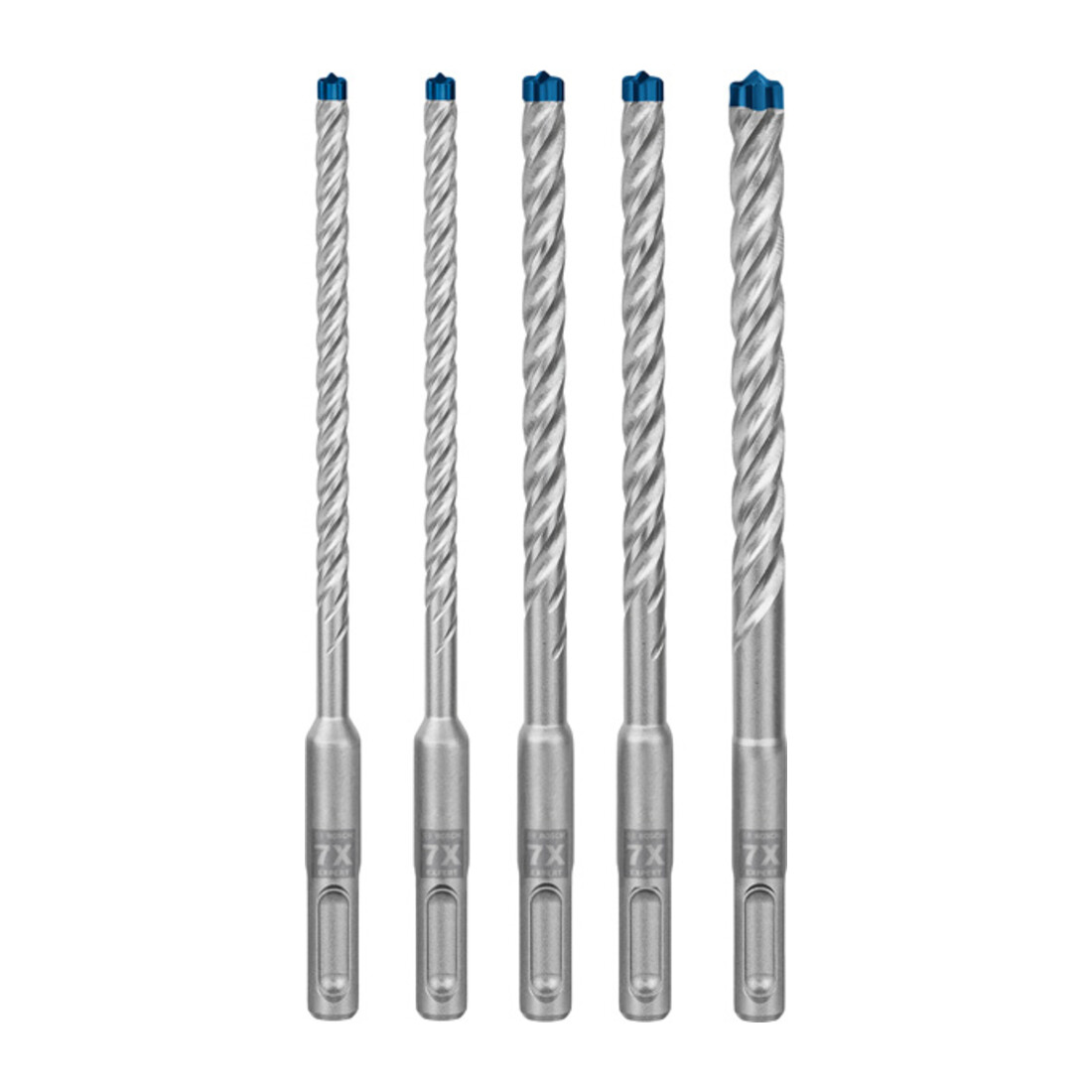 Bosch EXPERT SDS plus-7X Jeu de forets marteau 6/6/8/8/10mm 5 pièces pour marteaux perforateurs