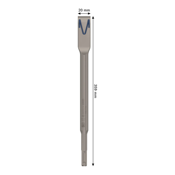 Bosch EXPERT SDS plus-8C platte beitel, 20 x 250 mm, 5-dlg.
