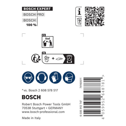 Bosch EXPERT SDS plus-8C puntbeitel, 40 x 250 mm, 5-dlg.